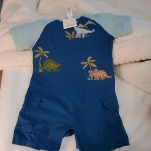Janie and Jack Toddler Boys Dinosaur Onsie